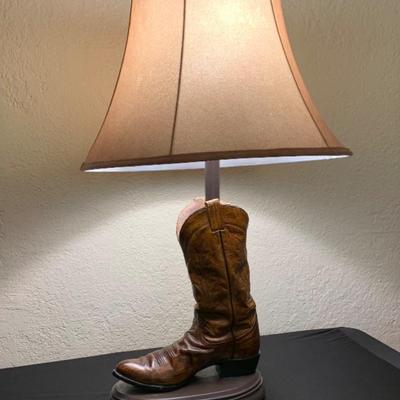 Resin Boot Lamp