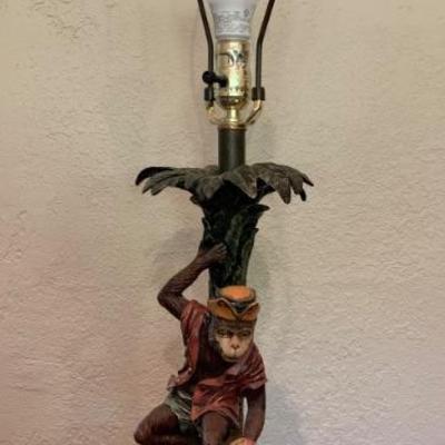 Resin Money Table Lamp ( no shade)