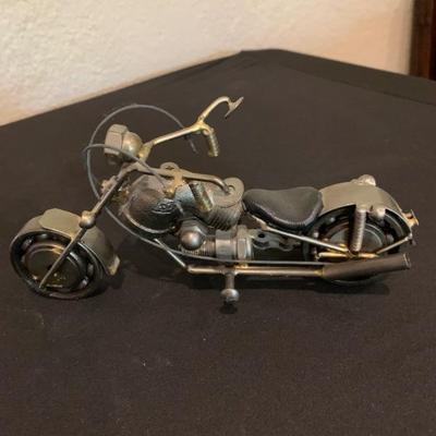 Hand Crafted Metal Motorcycle 