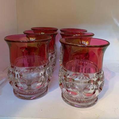 Vintage Tiffins Cranberry Ruby Red 4â€ Glass