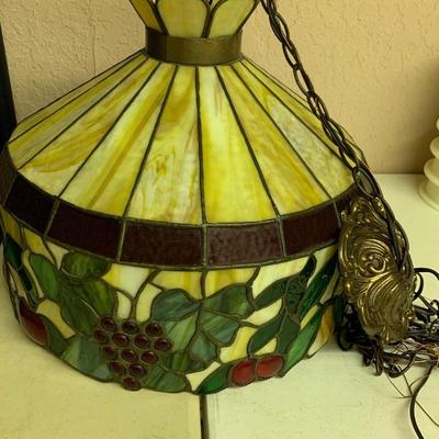 Vintage Tiffany Style Fruit Hanging Light Fixture