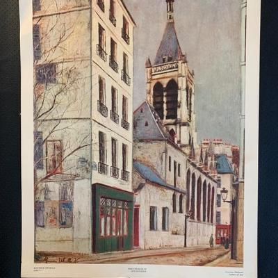 Maurice Utrillo. The church of Saint Severin