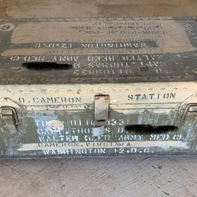 Vintage Army Footlocker Cameron Station