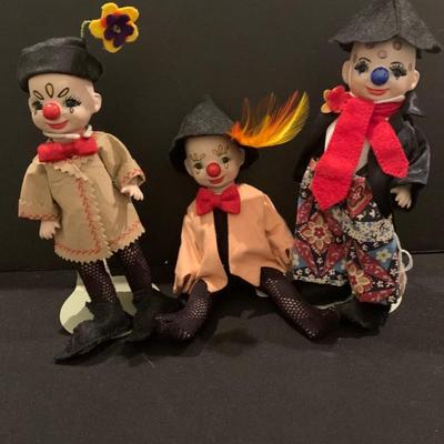 Vintage Porcelain Clowns