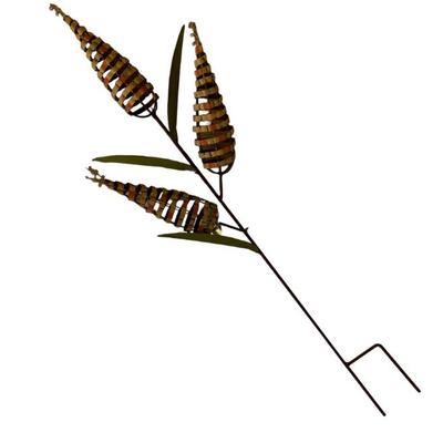 Homespun Harvest Corn Trio Metal Yard Stake