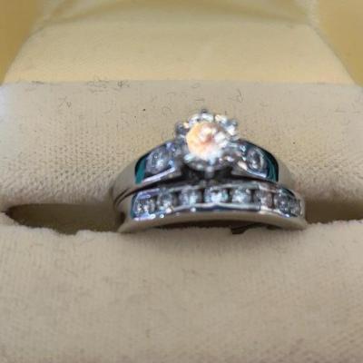 Breathtaking Platinum and Diamond wedding set. Appraisal included. 