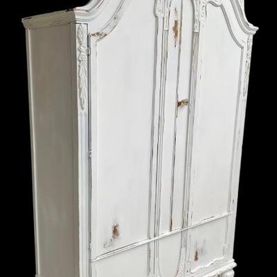Vintage cedar lined Armoire, storage Wardrobe.