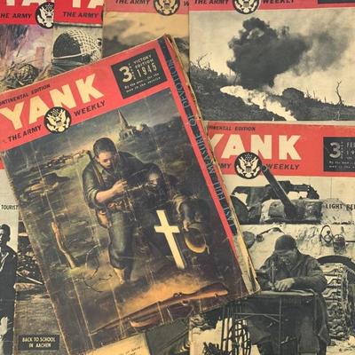WWII era Yank Magazines.