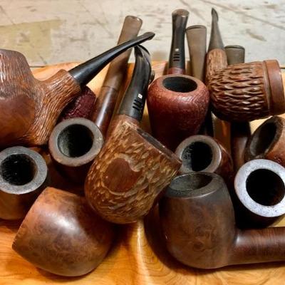 Vintage Italian and English made Tobacco Smoking Pipes.