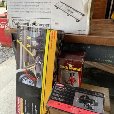 Vintage NOS automotive garage tools in the factory boxes.