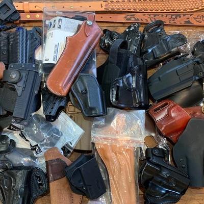 Assorted Empty NOS & used Holsters.