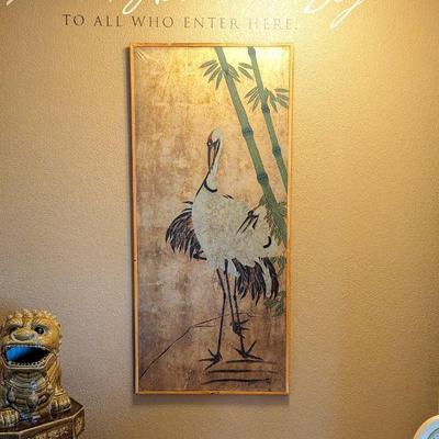 Large Wood Framed Art Red Headed Storks 26.75w x 59.75h
Time left: 27d, 8h, 7m