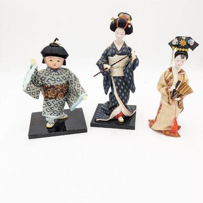  Three Vintage Japanese Dolls