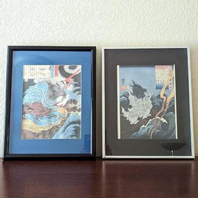 Utagawa Kuniyoshi Framed Lithographs