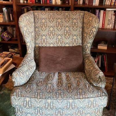 https://www.ebay.com/itm/115940245497 CV1007 WINGED BACK ACCENT CHAIR WITH PAISLEY DESIGN