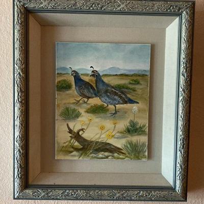 https://www.ebay.com/itm/115942021271 CV1056 SHADOW BOX FRAMED CANVAS PAINTED QUAILS