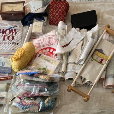 https://www.ebay.com/itm/115947734141 CV1151 LOT OF NEEDLEPOINT CRAFT ACCESSORIES AND NOTIONS