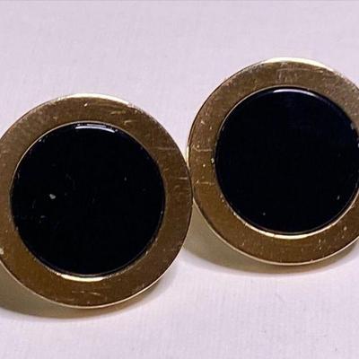 https://www.ebay.com/itm/115947721288 CV1139 14K GOLD CIRCULAR STUD EARRINGS