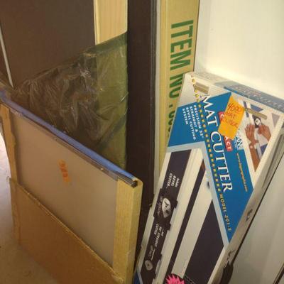 mat cutter, mats and foam core boards