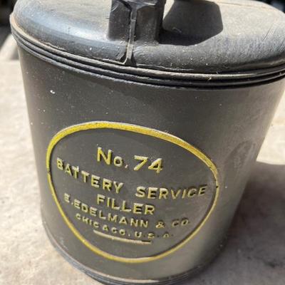 Vintage Battery Service Can