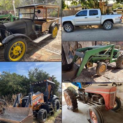 Cars & Tractors Collage