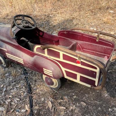 Vintage Firetruck Pedal Car
