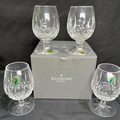 Waterford Lismore Small Brandy Balloon Glasses
