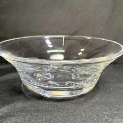 Orrefors1598 Round Crystal Bowl