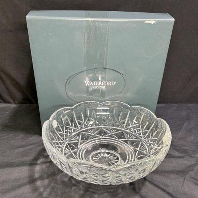 Waterford Lismore Scalloped Edge Crystal Bowl