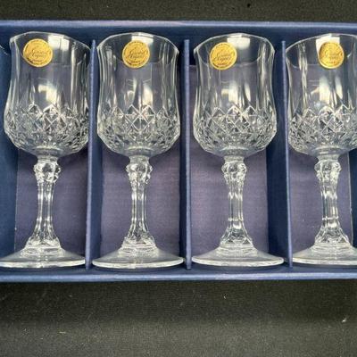 Cristal D'Arques Longchamp Cordial Glasses NIB