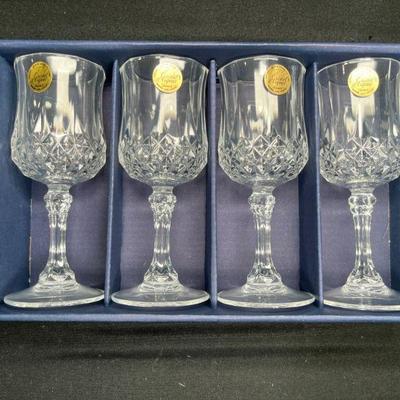 Cristal D'Arques Longchamp Cordial Glasses NIB