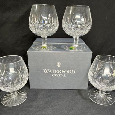 Waterford Lismore Brandy Balloon Glasses