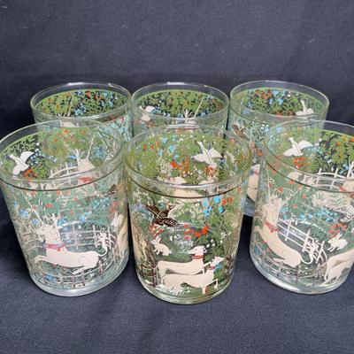 "Hunt of Unicorn" Old-Fashion Glasses