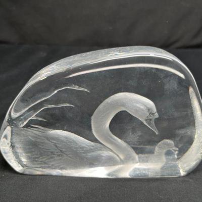  Signed Johanson Swan Sculpture