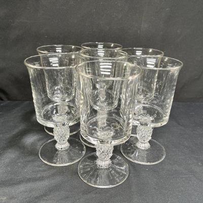 Heisey Plantation Pineapple Footed Water Goblets