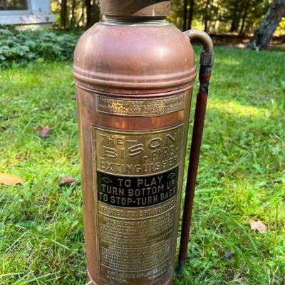 Antique/Vintage Copper Fire Extinguisher