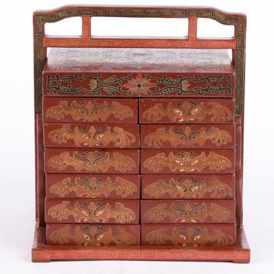 24. ANTIQUE JAPANESE LACQUERED BOXES 
10