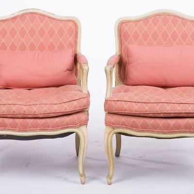 38A. PROVINCIAL FRENCH ARM CHAIRS 
35.5