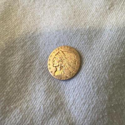 2.5 gold indian coin
