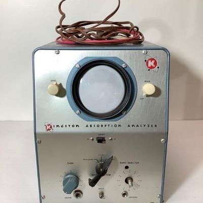 JUCR209 Vintage Kingston Absorption Analyzer	From the 1950's- 1960's, model# VS-5, serial No. 1850. Not sure if it has the right power...