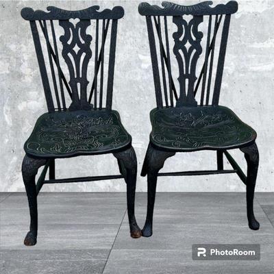 Antique carved chairs