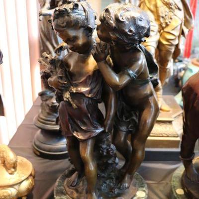 Solid bronze statue by Auguste Moreau