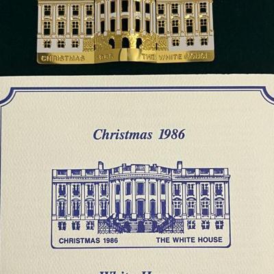 1986 White House xmas Ornament
