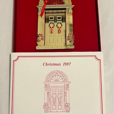 1987 White House Xmas Ornament