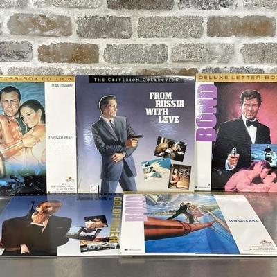 (5) Set of James Bond Movies on Laser Disc