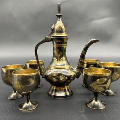 Vintage Small-Scale Turkish Coffee / Tea Set