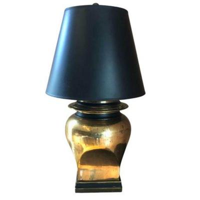 Lot 283  
Vintage Brass Barrel Lamp