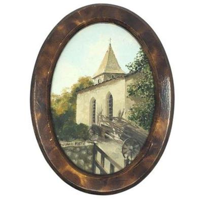Lot 255 
Yvonne Field Small Oval Oil Painting 