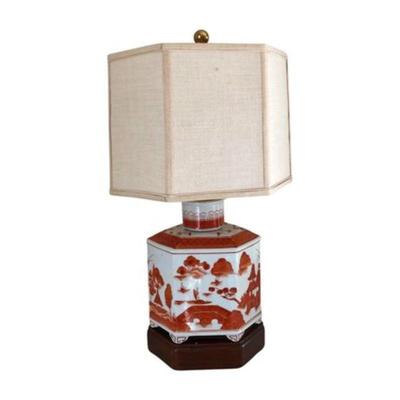 Lot 153  
Asian Hand Painted Porcelain Table Lamp