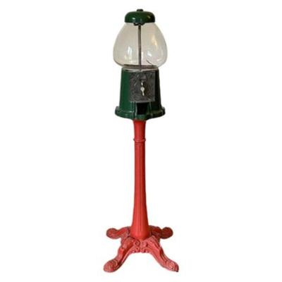 Lot 188  
Vintage Cast Iron Candy/Gumball Machine